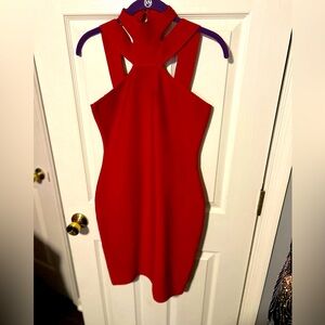 Red bandage dress